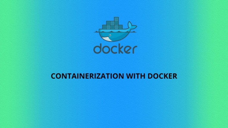 doker logo and course name is mentioned Containerization Docker Administration