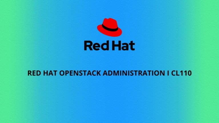 redhat logo with course name-Red Hat OpenStack Administration I: Core Operations for Cloud Operators (CL110)