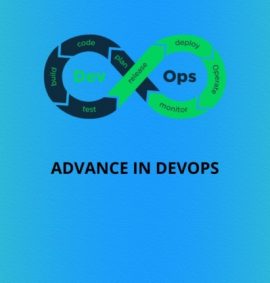 devops logo with the title on it Advance in DevOps Image